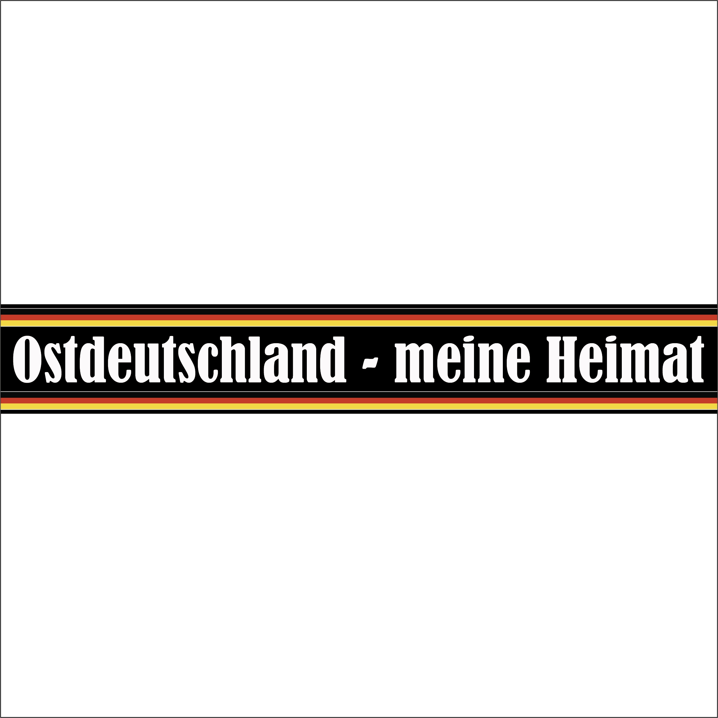 Sticker/Aufkleber Ostdeutschland - Meine Heimat