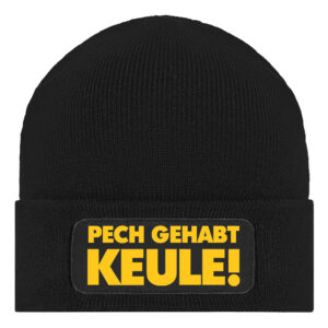 Beanie "PECH GEHABT KEULE" gelb