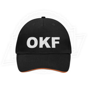 Daiber Cap "OKF" schwarz/orange