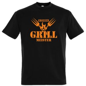 Herren T-Shirt "Grillmeister" schwarz